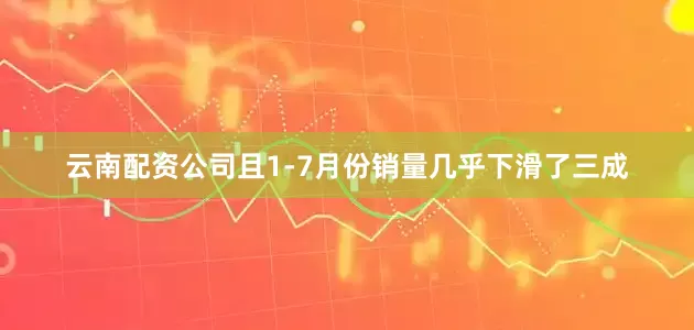 云南配资公司且1-7月份销量几乎下滑了三成